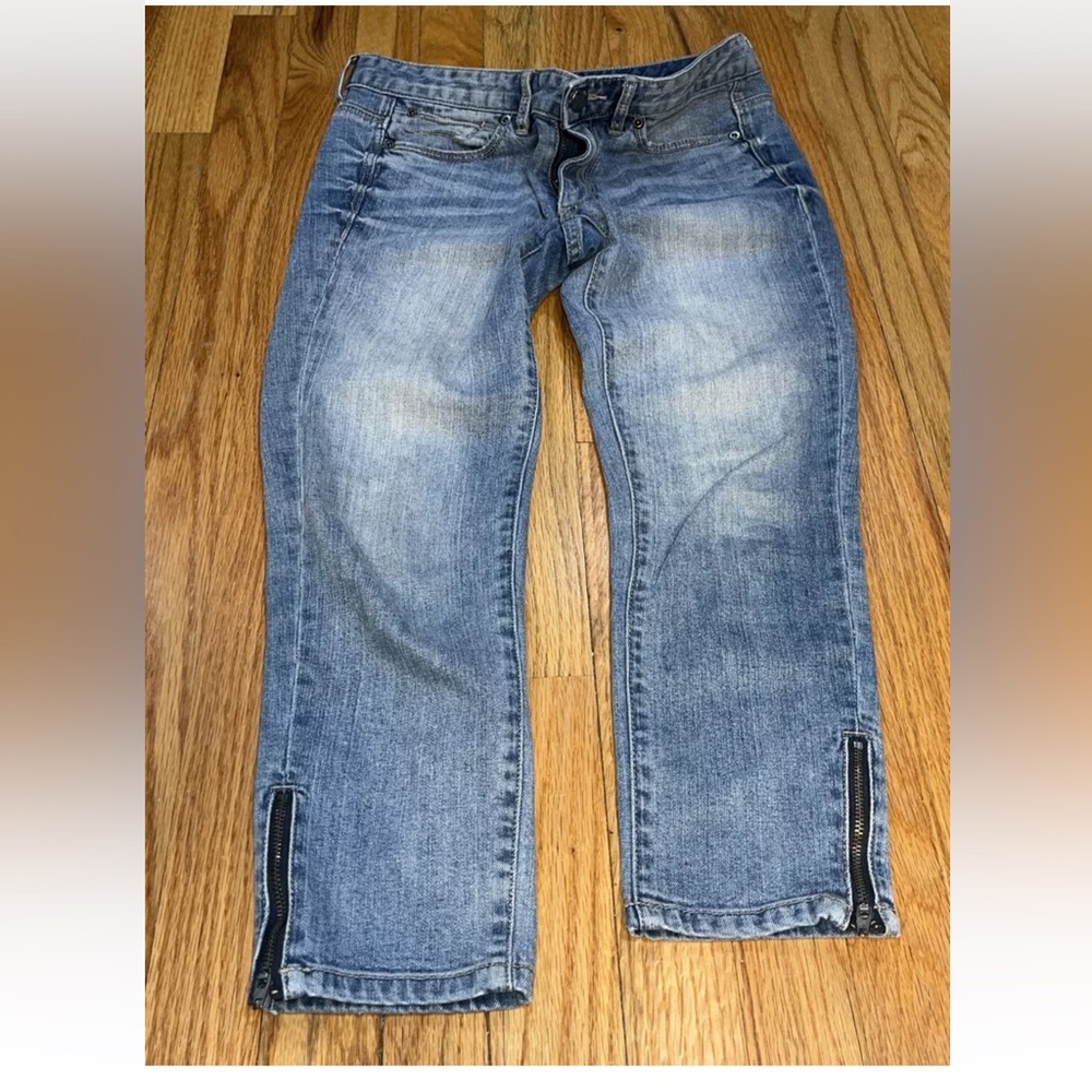 Vintage Calvin Klein Capri Zipper Ankle Jeans 2